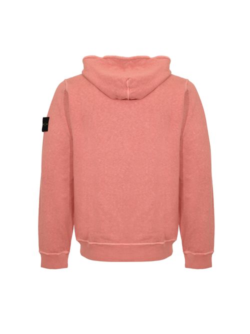 Felpa 6100032 in cotone mafile' Old Effect Oleander STONE ISLAND | 6100032S0060V018G